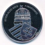 DN 'Nemzetünk nagyjai - Széchenyi István' kétoldalas Ag emlékérem tanúsítvánnyal (15g/0,333/35mm) T:PP kis patina - Image 2