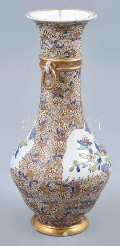Herend arany jelzéssel Cubas (CU) mintás dísz váza, kopott, m: 25 cm - Image 2