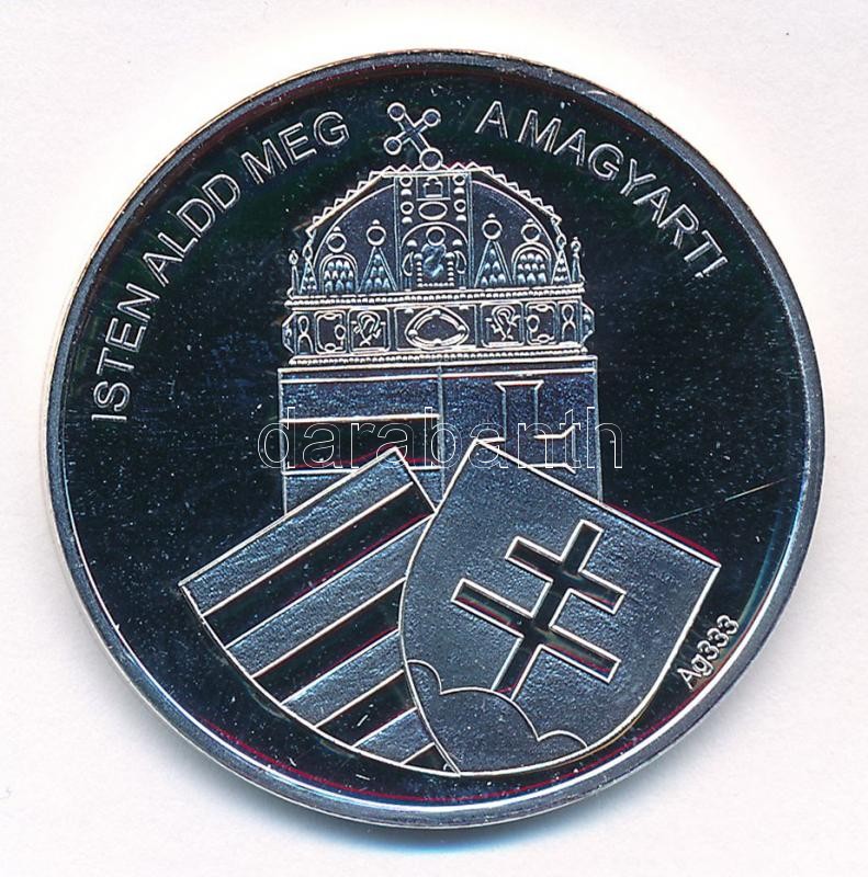 DN 'Nemzetünk nagyjai - Mindszenthy József' kétoldalas Ag emlékérem tanúsítvánnyal (15g/0,333/35mm) T:PP - Image 2