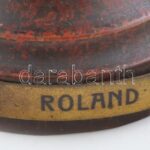 Jelzés nélkül: Szent Roland. Spiáter, fatalapzaton, kopott, m: 26 cm - Image 3