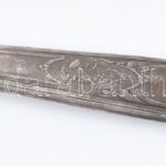 Ezüst (Ag) nyelű halas kínáló dobozban, jelzett, sérülésekkel, cca. nettó: 40g, h: 26-28 cm - Image 3