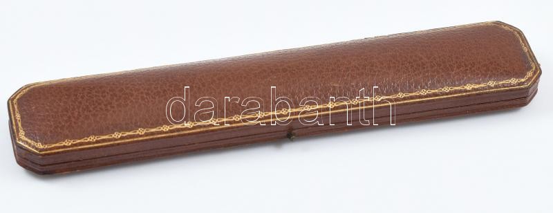 Régi karlánc doboz, jelzett, h: 20 cm