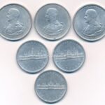 1943. 5P Al 'Horthy Miklós születésének 75. évfordulója' (3db) + 1945. 5P Al 'Parlament' (3db) T:1--3