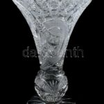 Ólomkristály váza, hibátlan, 34 cm