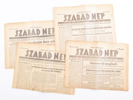 1945 A Szabad Nép 4 db száma