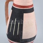 Retró köcsög, kopott, jelzés nélkül, m: 25 cm
