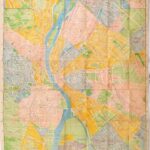 cca 1940 Nagy Budapest térképe 70x80 cm hajtva