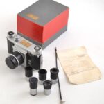 Praktika mikorszkóp fotó gép, 4 db Zeiss lencsével