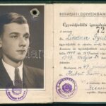 1947 Bp., Budapesti Ügyvédi Kamara által kiállított fényképes ügyvédjelölti igazolvány