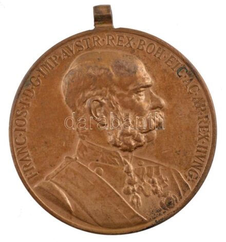 1898. 'Jubileumi Emlékérem a Fegyveres Erő Számára / Signum memoriae (AVSTR)' bronz kitüntetés mellszalag nélkül T:2 Hungary 1898. 'Commemorative Jubilee Medal for the Armed Forces' bronze decoration without ribbon C:XF NMK 249.
