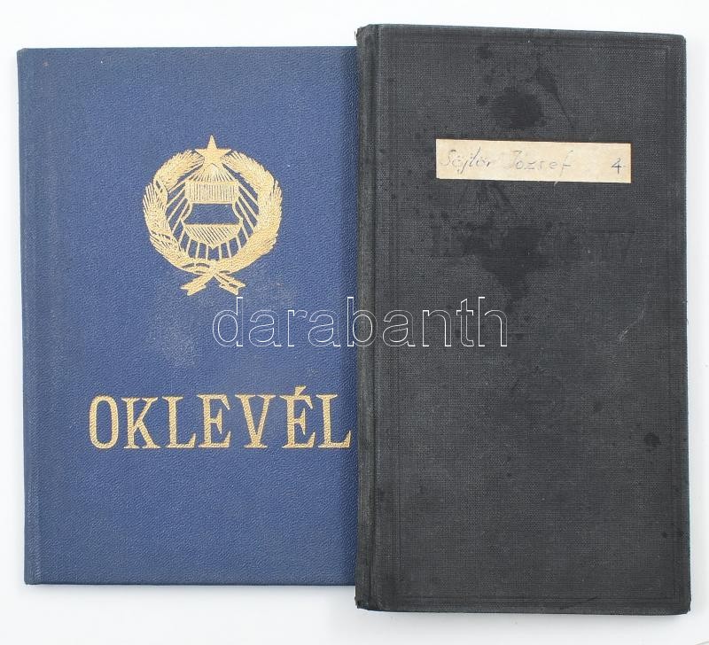 1973-1979 Mezőgazdasági gépészmérnök oklevél és leckekönyv
