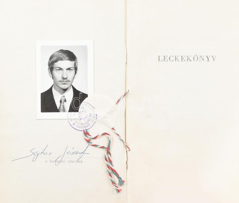 1973-1979 Mezőgazdasági gépészmérnök oklevél és leckekönyv - Image 3