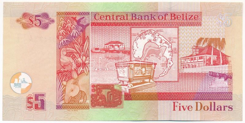 Belize 2011. 5$ 'DP 473411' T:III szép papír Belize 2011. 5 Dollars 'DP 473411' C:F nice paper Krause P#67 - Image 2