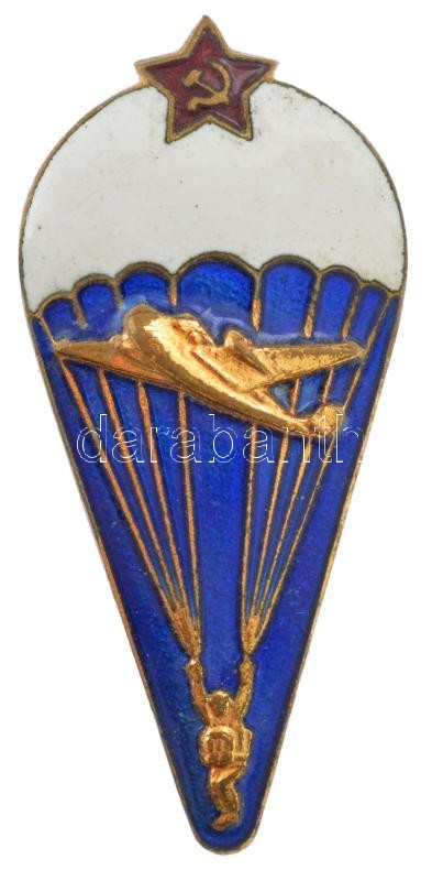 Szovjetunió DN Ejtőernyős zománcozott fém T:1- Soviet Union ND Paratrooper enamelled metal C:AU