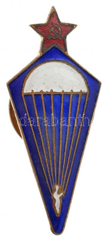 Szovjetunió DN Ejtőernyős zománcozott fém T:1- Soviet Union ND Paratrooper enamelled metal C:AU