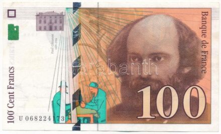 Franciaország 1998. 100Fr 'U 068224173' T:III France 1998. 100 Francs 'U 068224173' C:F Krause 158.a