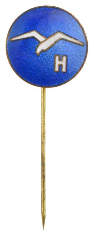 ~1970-1980. 'A vitorlázórepülő vizsgajelvény' zománcozott fém jelvény (19mm) T:2