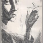 Nagy László (1925-1978): Szécsi Margit. Rézkarc, papír, utólagos jelzéssel, paszpartuban, 18×12 cm - Image 2
