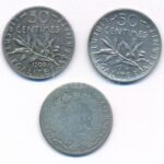 Franciaország 1894-1916. 50c Ag (3xklf) T:2-,3 France 1894-1916. 50 Centimes Ag (3xdiff) C:VF,F Krause KM#834, KM#854