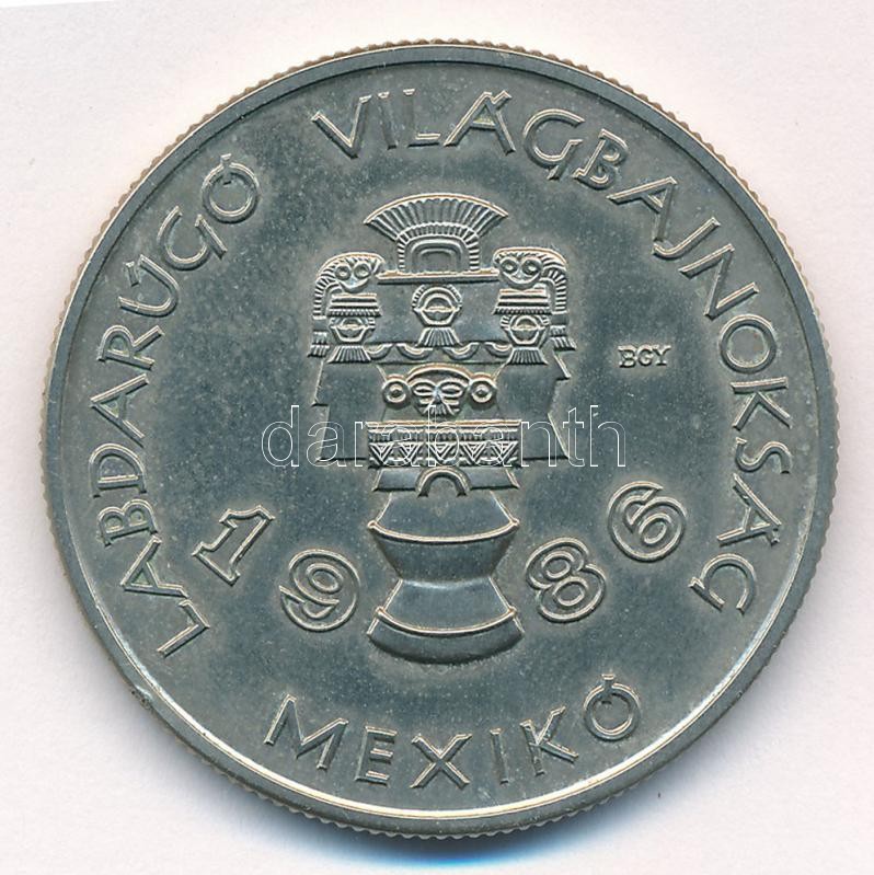 1985. 100Ft alpakka 'Labdarúgó Világbajnokság 1986. - Mexikó' T:1 Adamo EM92