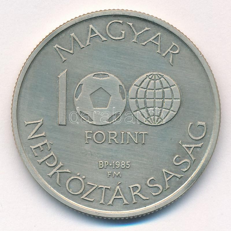 1985. 100Ft alpakka 'Labdarúgó Világbajnokság 1986. - Mexikó' T:1 Adamo EM92 - Image 2