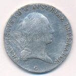 1823G Tallér Ag 'I. Ferenc' Nagybánya (27,77g) T:2-,3 ph, karc Hungary 1823G Thaler Ag 'Franz I' Baia Mare (27,77g) C:VF,F edge error, scratch Huszár: 1946., Unger III.: 1364c.