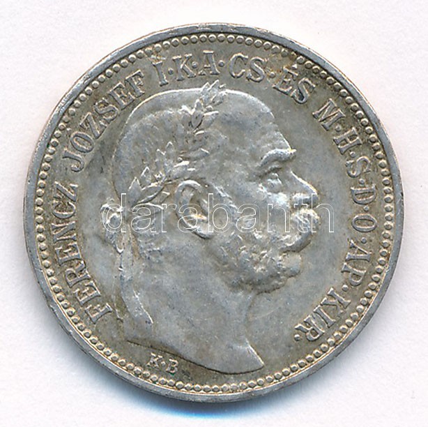 1912KB 1K Ag 'Ferenc József' T:1-,2 patina Adamo K5.1