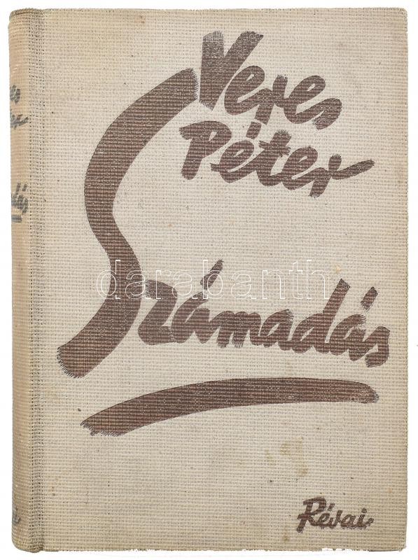Veres Péter: Számadás. DEDIKÁLT! Bp., 1937, Révai. Kiadói egészvászon kötés, kopottas állapotban. - Image 2
