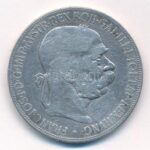Ausztria 1900. 5K Ag 'Ferenc József' T:2-,3 kis patina Austria 1900. 5 Corona Ag 'Franz Joseph' C:VF,F small patina Krause KM#2807