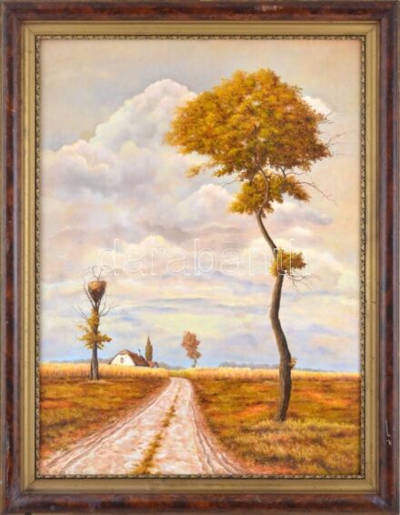 Alex jelzéssel: Tanya. Olaj, farost. Kopott fakeretben, 70x52 cm