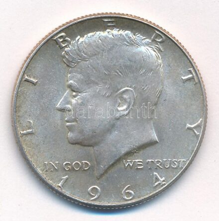 Amerikai Egyesült Államok 1964. 1/2$ Ag 'Kennedy' T:1-,2 patina USA 1964. 1/2 Dollar Ag 'Kennedy' C:AU,XF patina Krause KM#202