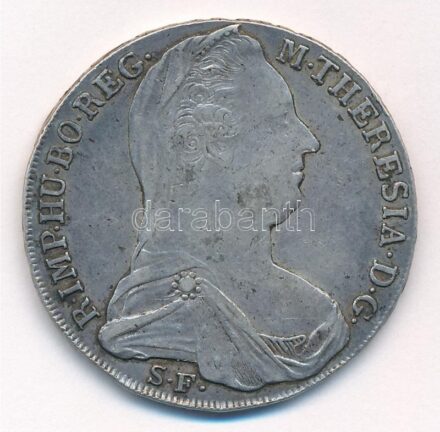 Ausztria 1780SF Tallér Ag 'Mária Terézia' utánveret T:2- Austria 1780SF Thaler Ag 'Maria Theresia' restrike C:VF Krause KM#T1