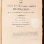 Bartoli: De nativa et peculiari indole concordatorum apud scholasticos interpretes. Roma, 1883. Kézzel írt másolata. Korabeli félbőr kötésben.