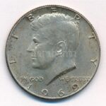 Amerikai Egyesült Államok 1969D 1/2$ Ag 'Kennedy' T:2 patina USA 1969D 1/2 Dollar Ag 'Kennedy' C:XF patina Krause KM#202a