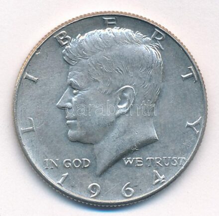 Amerikai Egyesült Államok 1964. 1/2$ Ag 'Kennedy' T:1- patina USA 1964. 1/2 Dollar Ag 'Kennedy' C:AU patina Krause KM#202