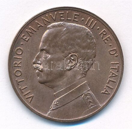 Olaszország 1918. 5c bronz 'III. Viktor Emánuel' T:1,1- Italy 1918. 5 Cent bronze 'Vittorio Emanuele III' C:UNC,AU Krause KM#42