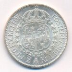 Svédország 1939. 2Kr Ag 'V. Gusztáv' T:1- Sweden 1939. 2 Kronor Ag 'Gustaf V' C:AU Krause KM# 787 - Image 2