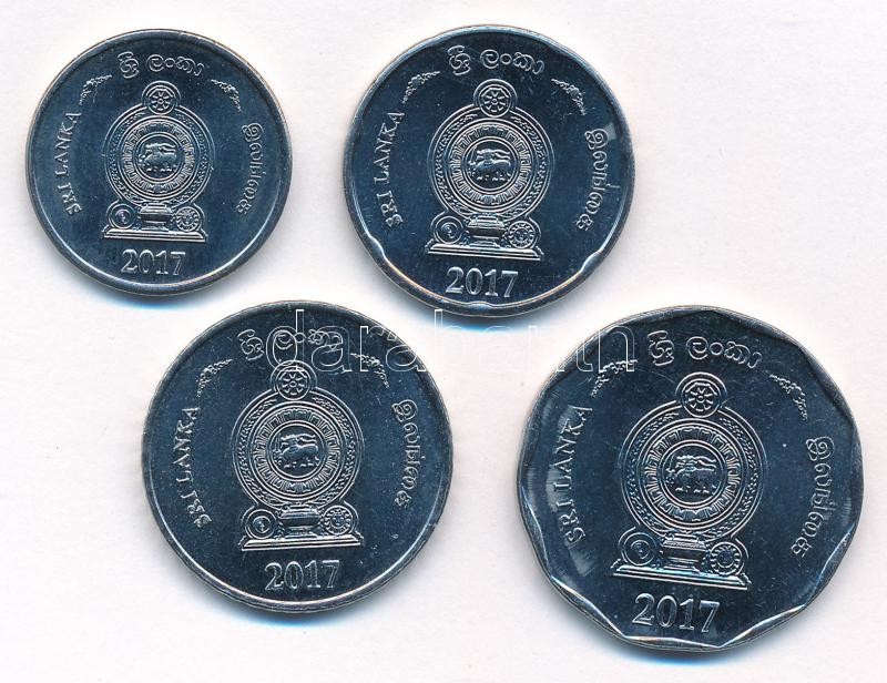 Srí Lanka 2017. 1R-10R acél (4xklf) T:2 Sri Lanka 2017. 1 Rupee - 10 Rupees steel (4xdiff) C:XF - Image 2