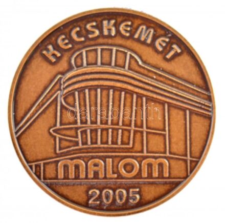 2005. 'Kecskemét - Malom' bronz emlékérem eredeti tokban (42,5mm) T:1