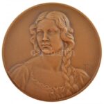 Berán Lajos (1883-1943) 1931.'Budapesti emlék' kétoldalas bronz emlékérem, tokban (41mm) T:1-
