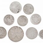 33g vegyes, rossz tartású külföldi ezüst érme tétel T:3,3- 33g mixed foreign silver coin lot in bad condition C:F,VG - Image 2