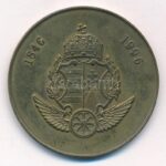 Bognár György (1944-) 1996. 'Magyar Vasút - 150 Éve Európában, Pest-Buda' kétoldalas bronz emlékérem (42,5mm) T:1- - Image 2