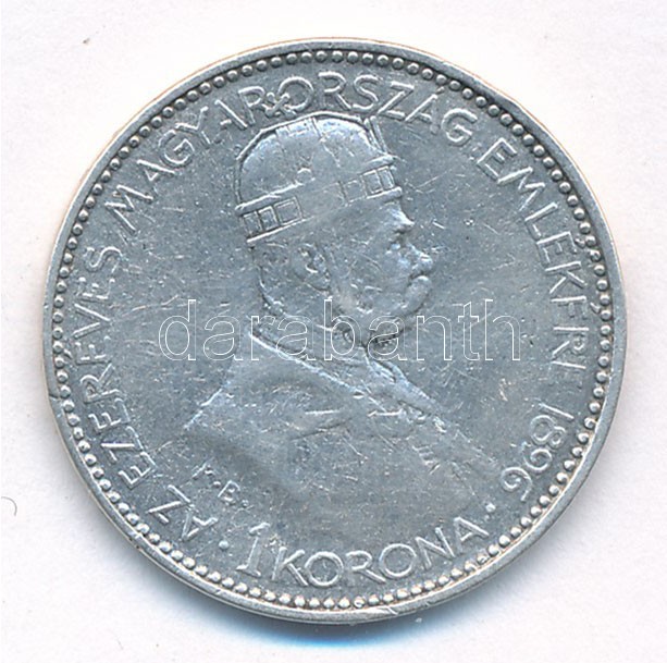 1896KB 1K Ag 'Millenium' T:2- Adamo K5.2 - Image 2