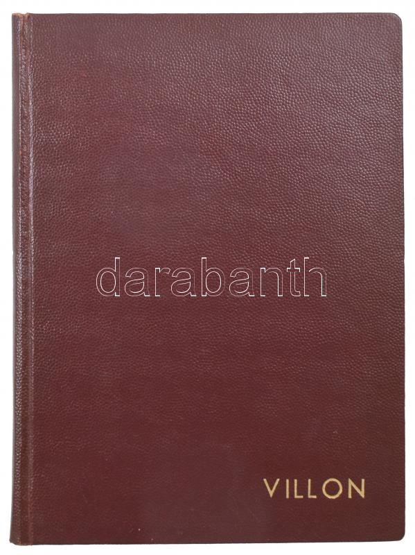 cca 1938 Villon Balladái Faludi György átköltésében. 68. gépelt oldal Korabeli egészvászon kötésben Szamizdat példány - Image 2
