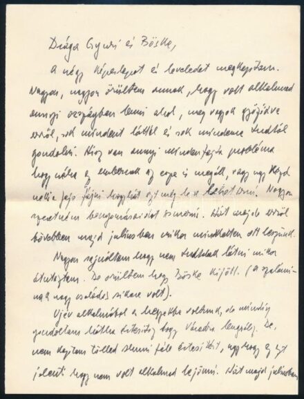 1958 Levél Marosán György elvtársnak Romániából, tartalommal
