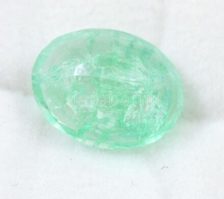 5,2 ct színezett kvarc, ovális csiszolású, természetes
