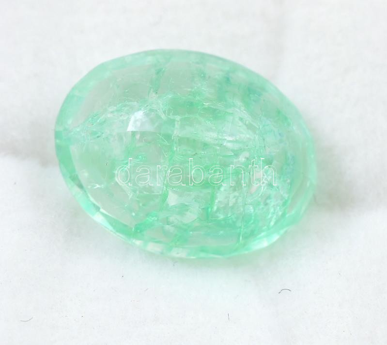 5,2 ct színezett kvarc, ovális csiszolású, természetes