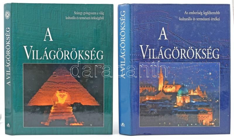A Világörökség 1-2. Az emberiség legféltettebb kulturális és természeti értékei. Bp., 1997, Gulliver. Kiadói műbőr kötés, papír védőborítóval, jó állapotban.