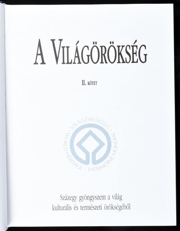 A Világörökség 1-2. Az emberiség legféltettebb kulturális és természeti értékei. Bp., 1997, Gulliver. Kiadói műbőr kötés, papír védőborítóval, jó állapotban. - Image 2