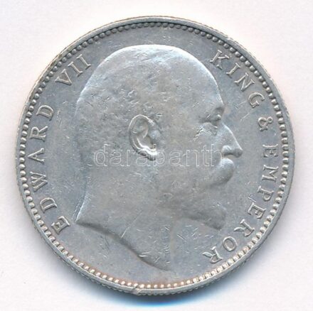 Brit-India 1906. 1R Ag 'VII. Eduárd' T:2- kis ph. British India 1906. 1 Rupee Ag 'Edward VII' C:VF small edge error